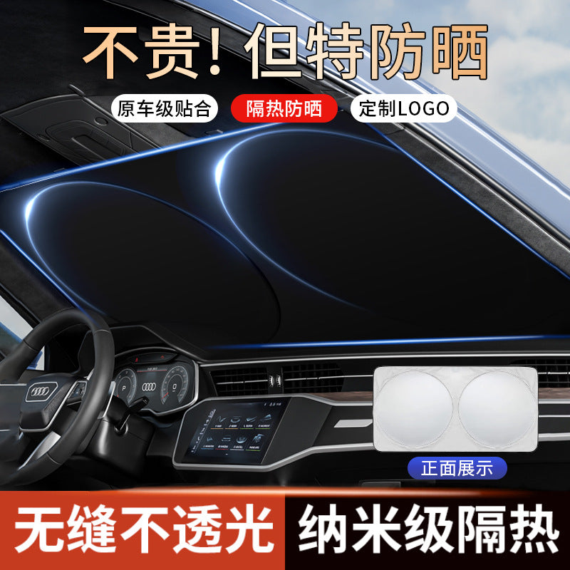 Car Windshield Sun Shade UV Protector Foldable Sun Visor for Front Window