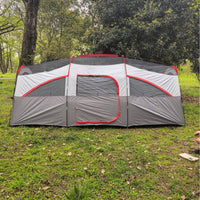 Large 6-8 Person Tunnel Tent for Family Camping, Portable Sunshade & Insect Protection