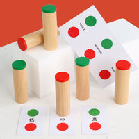 Montessori Wooden Sound Cylinders Auditory Sensory Educational Toy for Kids