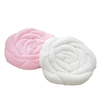 Plush Rose Flower Quilted Chair Cushion for Office Dining Home Tatami Floor