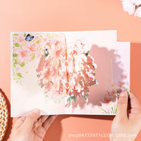 3D Flower Bouquet Greeting Card for Mother's Day, Teacher's Day, Thanksgiving, Nurse's Day, Women's Day, New Year, Employee Birthday
