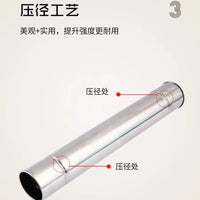 Stainless Steel Flue Pipe for Wood Stoves and Heaters, 6-7cm Diameter