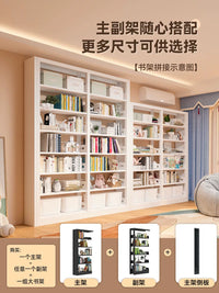 Steel Bookshelf with Storage for Home Library, Living Room, Kids Room - Floor-Standing Wall Unit