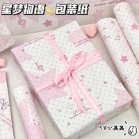 Dreamy Starry Story Gift Wrapping Paper, Ins-style, Large Size for DIY Holiday Decoration