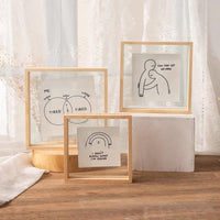 Double-Sided Transparent Photo Frame for DIY Art Display