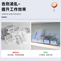 Clear Slanted Opening Storage Bin for Refrigerator and Display