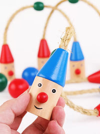 Kids Wooden Croquet Set Indoor Outdoor Parent-Child Interactive Sensory Training Game Educational Toy