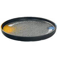 Melamine Round Dinner Plate, Japanese Style Imitation Porcelain Plastic Dish for Restaurant Steak BBQ