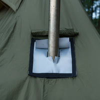Pyramid Tent Fireproof Cloth for Outdoor Winter Camping Wood Stove Chimney