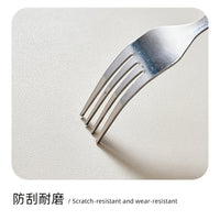 Dessert Rabbit Heart Faux Leather Desk Mat, Heat-Resistant & Stain-Proof Office or Dining Table Protector