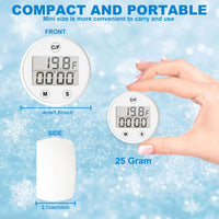 Mini Ice Bath Thermometer with Timer and Waterproof Alarm for Cold Plunge