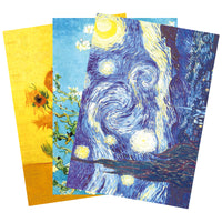 A4 Van Gogh Starry Night Origami Paper for Crafts and Printing, Single-Sided Printed