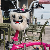 8B Cartoon Monster Climbing Chalk Bag, Bicycle Handlebar Bag, Plush Water Bottle Bag