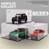 Acrylic Display Case for 1:87 Car Models & Figurines, Dustproof Rectangular Storage Box