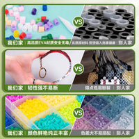 2.6mm Hama Perler Beads Kit with Storage Case and Iron, Complete Craft Set for Kids and Adults