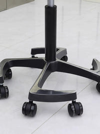 Swivel Lift Stainless Steel Salon Stool for Hairdressers, Barbers, Nail Techs, and Beauticians