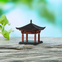 Miniature Landscape Ornament 3D Printed Ancient Pavilion Resin Figurine Model