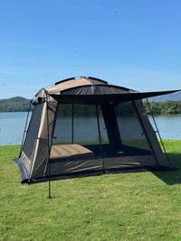 Outdoor Camping Tent for 6-8 People, Double Layer Sunscreen Rainproof, Thickened for Travel and Home Use