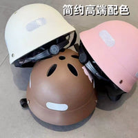 Kids' Adjustable Safety Helmet for Electric Scooters & Bikes, Toddler Half-Face Protective Gear with Bear Ears
