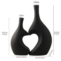 Nordic Retro Faux Ceramic Wabi-Sabi Vase for Home Decor