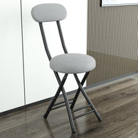 Foldable Dining Chair with Backrest, Portable Training Chair, Outdoor Simple Computer Chair for Adults