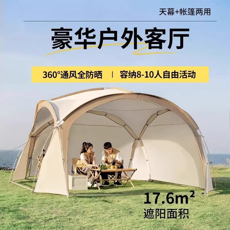 2026 Outdoor Dome Canopy Tent Large Sunshade Rainproof Portable Camping Shelter