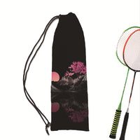Dark Healing Series Badminton Racket Drawstring Bag Shoulder Storage Pouch for Men and Women