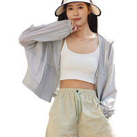 Women's UPF 50+ Hooded Ice-Feel Sun Protection Cape