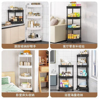 Multi-layer Corner Storage Shelf for Bathroom & Kitchen, Freestanding Triangle Organizer