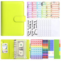 Macaron A6 Binder Budget Planner with Zipper Pockets for Students
