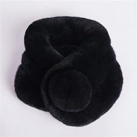 Faux Rabbit Fur Triple Tube Scarf for Women - Thickened Winter Fashion Neck Warmer