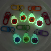 Luminous Fruit Turtle Keychain Resin Bag Charm Trendy Creative Gift