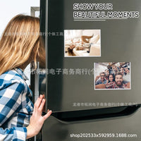 Magnetic PVC Soft Photo Frame for Home Decor Photo Wall Refrigerator Sticker - Nail-Free & Glue-Free