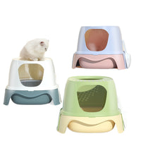 Double-Layer EVA Cat Litter Mat with Honeycomb Design, Foldable and Odor-Proof