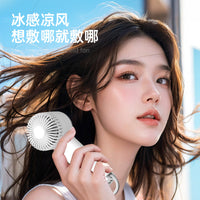 Portable Handheld Misting Fan with Semiconductor Cooling, USB Rechargeable Mini Fan for Outdoor Use