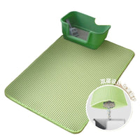 Double-Layer Cat Litter Mat, Waterproof & Anti-Tracking, Washable Litter Trapper for Pets
