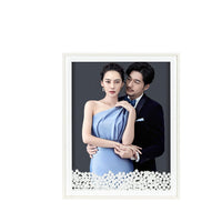 European Style Pearl Wooden Photo Frame with Glass for Wedding and Children's Photos