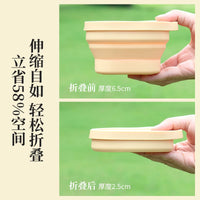 Collapsible Silicone Bowl and Cup Set for Travel and Outdoor Dining, Portable Noodle Bowl for Kids and Adults