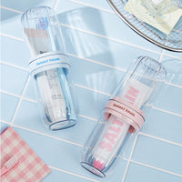 Portable Transparent Travel Toothbrush Holder and Mouthwash Cup Set