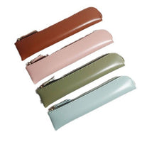 Minimalist Small Capacity Pencil Case for Boys and Girls, Apple Pencil Sleeve, Pen Protective Storage Bag, Leather Pencil Pouch