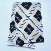 Men's Winter Fashion Plaid Jacquard Knit Cashmere Scarf