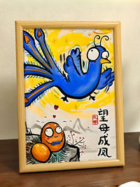 Father's Day Gift Picture Frame with Humorous Calligraphy for Dad