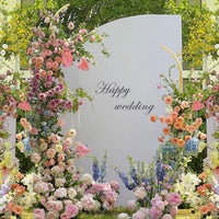 Metal Half-Arch Wedding Backdrop Stand for Outdoor Events