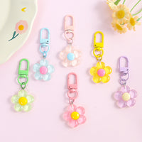 Translucent Floral Keychain for Bags and Dolls