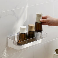 Wall-Mounted Bathroom Shelf No-Drill Storage Organizer for Toilet, Vanity, Kitchen