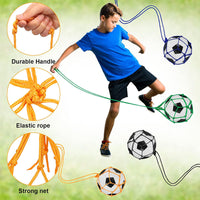 Soccer Kick-Up Control Net Bag with Elastic Rope for Training