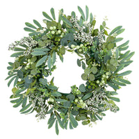 Artificial Berry Eucalyptus Garland Wreath for Holiday Decor