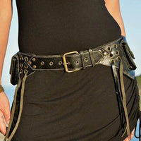 Medieval Steampunk Retro Waist Bag Phone Pouch for Halloween Cosplay Viking Costume Accessory