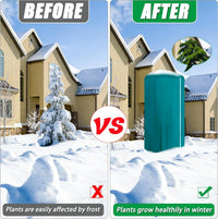 Winter Plant Freeze Protection Cover with Zipper for Fruit Trees, Anti-Insect & Bird Barrier