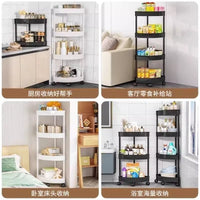 Multi-layer Corner Storage Shelf for Bathroom & Kitchen, Freestanding Triangle Organizer